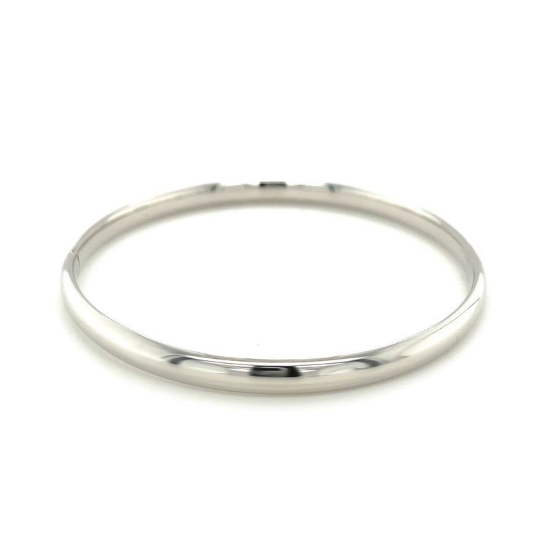 Bids.com Classic Bangle in 14k White Gold (5.0mm) Bracelets