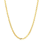 Bids.com 2.6mm 14k Yellow Gold Diamond Cut Cable Link Chain Necklaces