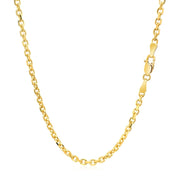 Bids.com 2.6mm 14k Yellow Gold Diamond Cut Cable Link Chain Necklaces