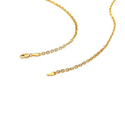 Bids.com 2.6mm 14k Yellow Gold Diamond Cut Cable Link Chain Necklaces