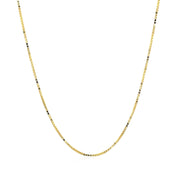 Bids.com 14k Yellow Gold Classic Box Chain 0.7mm Necklaces