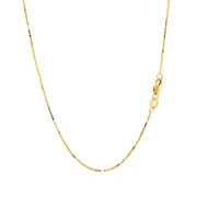 Bids.com 14k Yellow Gold Classic Box Chain 0.7mm Necklaces
