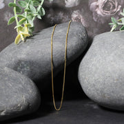 Bids.com 14k Yellow Gold Classic Box Chain 0.7mm Necklaces