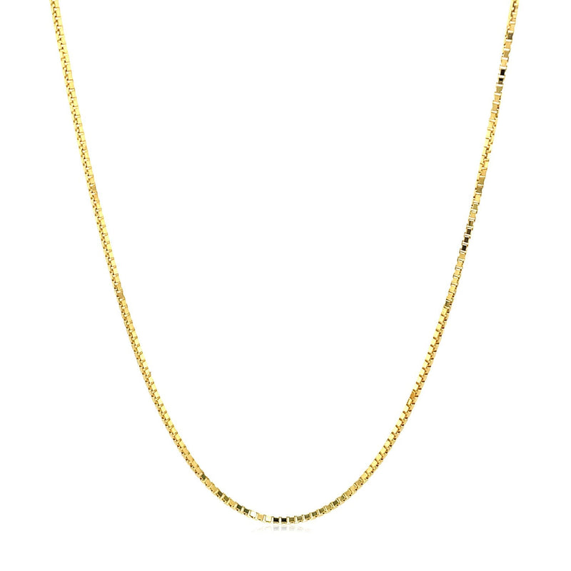 Bids.com 14k Yellow Gold Octagonal Box Chain 1.0mm Necklaces White Smoke 16 / Yellow Gold,18 / Yellow Gold,20 / Yellow Gold,24 / Yellow Gold