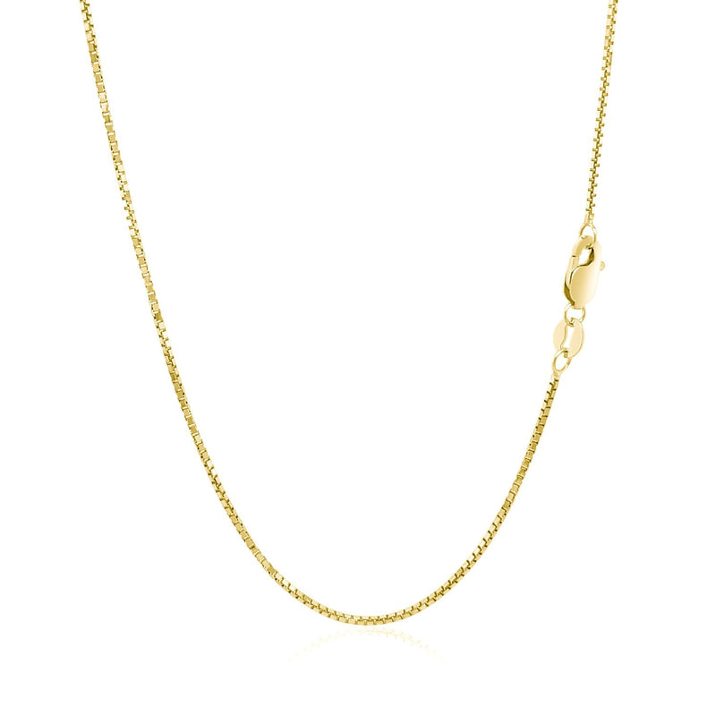 Bids.com 14k Yellow Gold Octagonal Box Chain 1.0mm Necklaces White Smoke 16 / Yellow Gold,18 / Yellow Gold,20 / Yellow Gold,24 / Yellow Gold