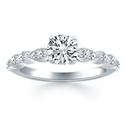 Bids.com 14k White Gold Fancy Shaped Diamond Engagement Ring Rings