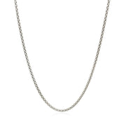 Bids.com Rhodium Plated 1.8mm Sterling Silver Popcorn Style Chain Necklaces