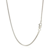 Bids.com Rhodium Plated 1.8mm Sterling Silver Popcorn Style Chain Necklaces