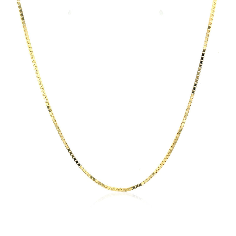 Bids.com 14k Yellow Gold Classic Box Chain 1.0mm Necklaces