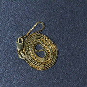 Bids.com 14k Yellow Gold Classic Box Chain 1.0mm Necklaces