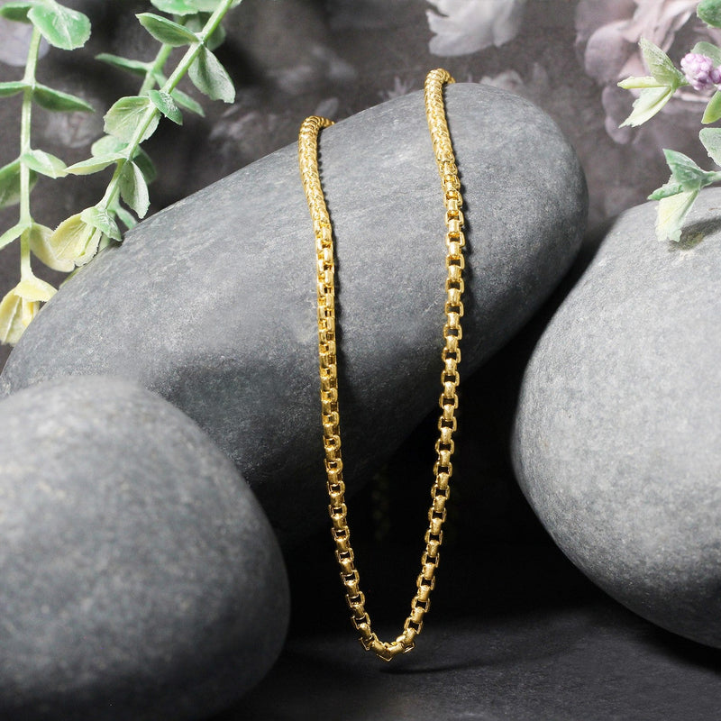 Bids.com 2.4mm 14k Yellow Gold Round Box Chain Necklaces
