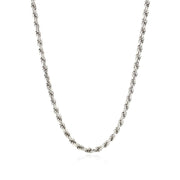 Bids.com Sterling Silver 2.9mm Diamond Cut Rope Style Chain Necklaces