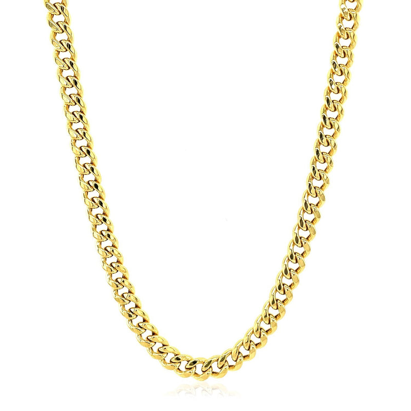 Bids.com 10k Yellow Gold Semi Solid Miami Cuban Chain (4.50 mm) Necklaces