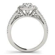 Bids.com 14k White Gold Diamond Engagement Ring with Teardrop Split Shank (7/8 cttw) Rings