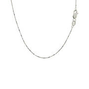 Bids.com 18k White Gold Box Chain 0.6mm Necklaces