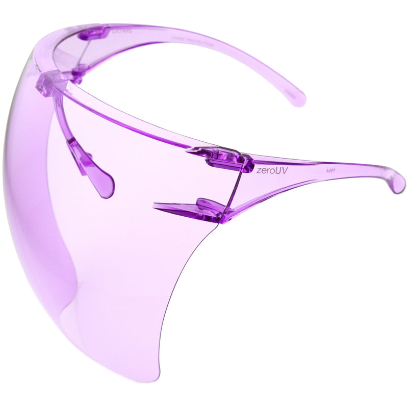 zeroUV Protective Face Shield Full Cover Visor Glasses/Sunglasses (Anti-Fog) D188 Sunglasses