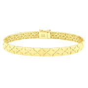 Bids.com 14k Yellow Gold 7 inch Clover Bracelet (6.50 mm) Bracelets