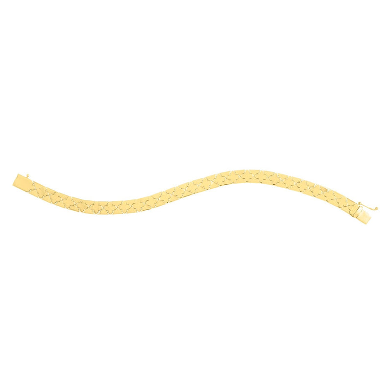 Bids.com 14k Yellow Gold 7 inch Clover Bracelet (6.50 mm) Bracelets