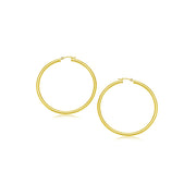 Bids.com 14k Yellow Gold Polished Hoop Earrings (2- mm) Earrings