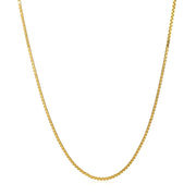 Bids.com 14k Yellow Gold Adjustable Box Chain (1.10 mm) Necklaces White Smoke 22 / Yellow Gold