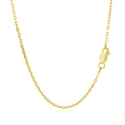 Bids.com 14k Yellow Gold Diamond Cut Cable Link Chain (1.50 mm) Necklaces