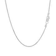 Bids.com 14k White Gold Diamond Cut Round Wheat Chain 1.0mm Necklaces
