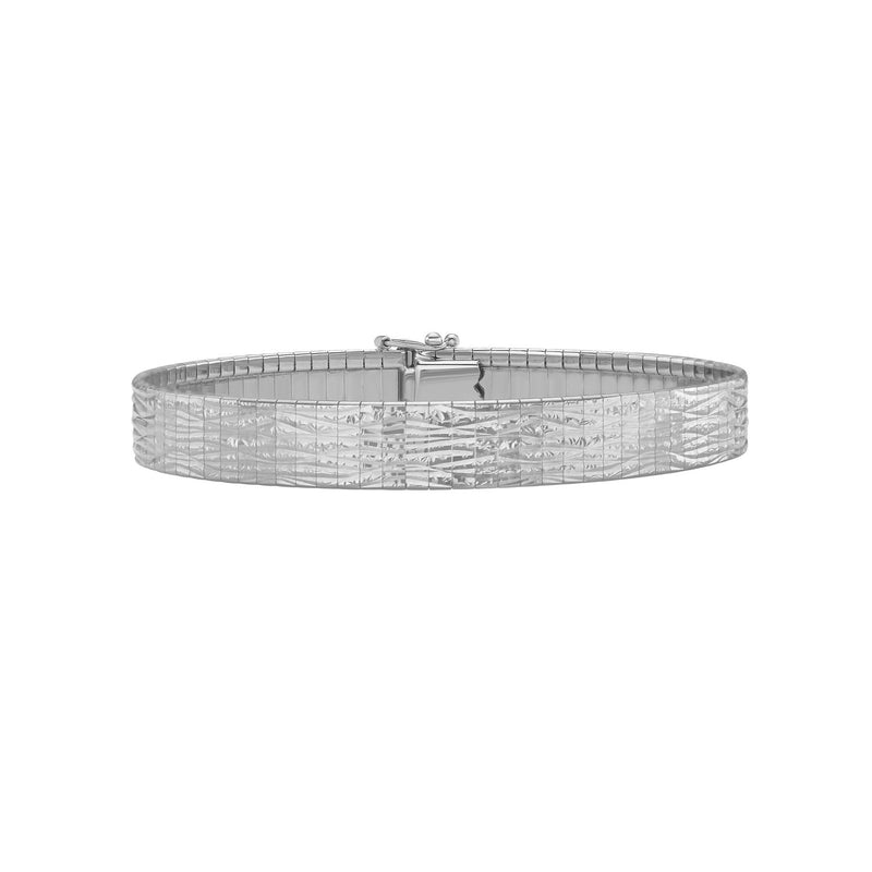 Bids.com 14k White Gold Glacier Bracelet (8.10 mm) Bracelets
