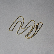 Bids.com 14k Yellow Gold Diamond-Cut Alternating Bead Chain 1.2mm Necklaces