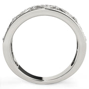 Bids.com Diamond Studded Square Motif Ring in 14k White Gold (1/2 cttw) Rings