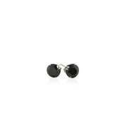 Bids.com 14k White Gold Stud Earrings with Black Faceted Cubic Zirconia(6mm) Earrings