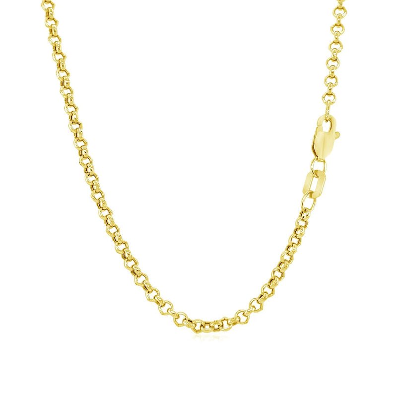 Bids.com 2.3mm 10k Yellow Gold Rolo Chain Necklaces