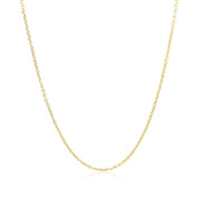 Bids.com 10k Yellow Gold Diamond Cut Cable Link Chain (1.10 mm) Necklaces