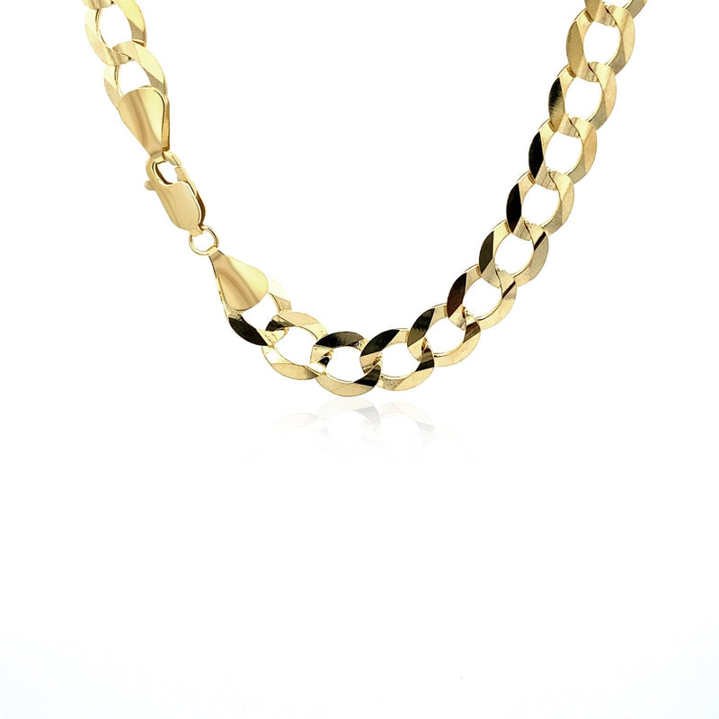Bids.com 8.2mm 14k Yellow Gold Solid Curb Chain Necklaces