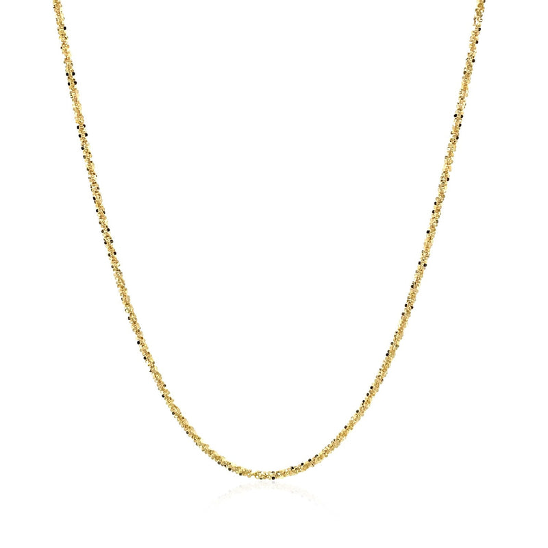 Bids.com 14k Yellow Gold Sparkle Chain 1.1mm Necklaces