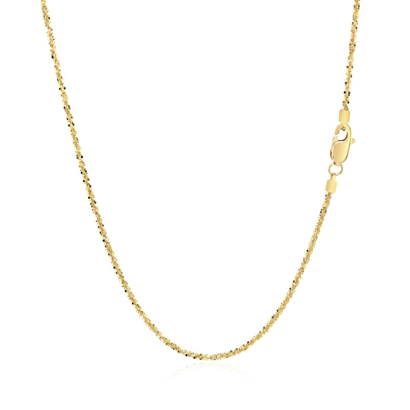 Bids.com 14k Yellow Gold Sparkle Chain 1.1mm Necklaces