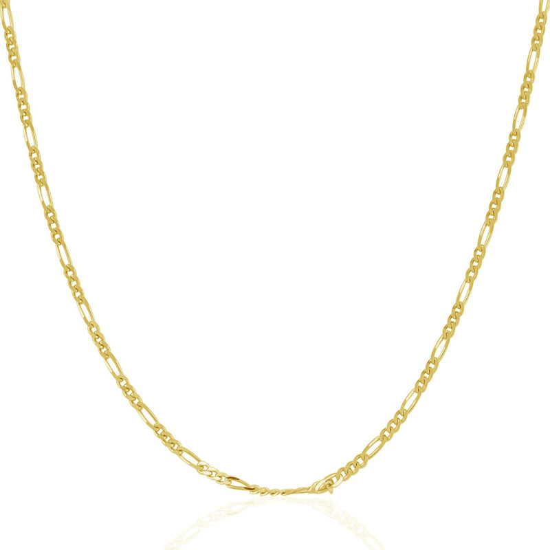 Bids.com 14k Yellow Gold Solid Figaro Chain 1.9mm Necklaces