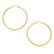 Bids.com 14k Yellow Gold Polished Hoop Earrings (30mm) Earrings