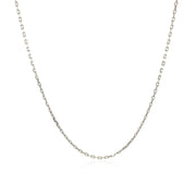 Bids.com Sterling Silver Rhodium Plated Cable Chain 1.1mm Necklaces