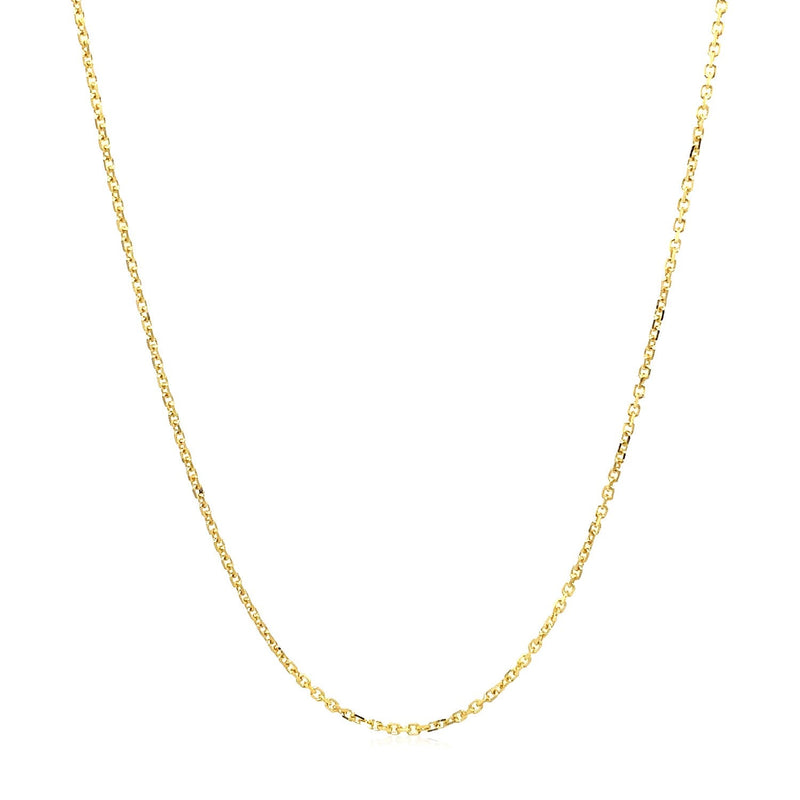 Bids.com 18k Yellow Gold Cable Chain 1.1mm Necklaces