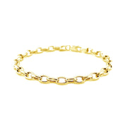 Bids.com 4.6mm 14k Yellow Gold Oval Rolo Bracelet Bracelets