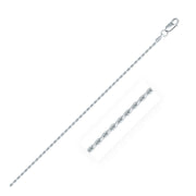 Bids.com Sterling Silver 1.4mm Diamond Cut Rope Style Chain Necklaces