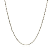 Bids.com Sterling Silver 1.4mm Diamond Cut Rope Style Chain Necklaces