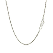 Bids.com Sterling Silver 1.4mm Diamond Cut Rope Style Chain Necklaces
