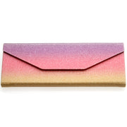 zeroUV Fabulous 6.5" Glitter Rainbow Tri Fold Portable Sunglasses Case D198 Accessories