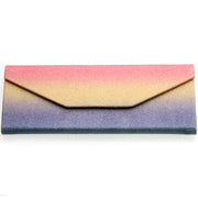 zeroUV Fabulous 6.5" Glitter Rainbow Tri Fold Portable Sunglasses Case D198 Accessories