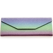 zeroUV Fabulous 6.5" Glitter Rainbow Tri Fold Portable Sunglasses Case D198 Accessories