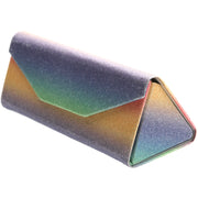 zeroUV Fabulous 6.5" Glitter Rainbow Tri Fold Portable Sunglasses Case D198 Accessories