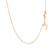 Bids.com 14k Rose Gold Adjustable Cable Chain 0.9mm Necklaces