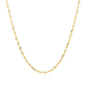Bids.com 14k Yellow Gold Singapore Chain 1.5mm Necklaces