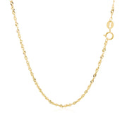 Bids.com 14k Yellow Gold Singapore Chain 1.5mm Necklaces